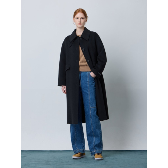 씨씨콜렉트 여성 핸드메이드 싱글 칼라 코트 C244MSG165