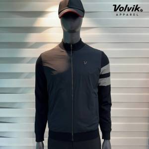 볼빅 우븐 하이브리드 방풍 집업 가디건 VMMSO991_BK