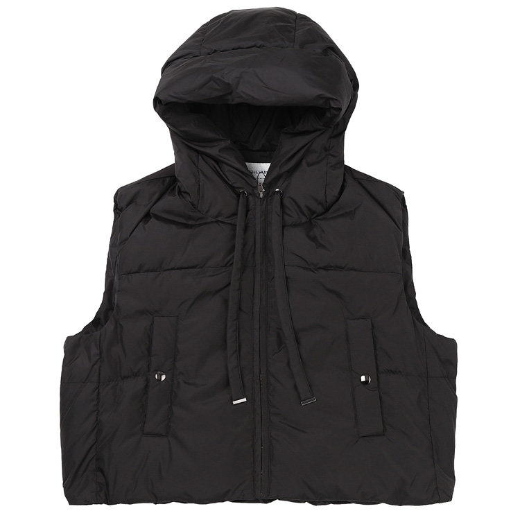 쉬즈미스 여성 후드 덕다운 베스트 SSDVTO42010