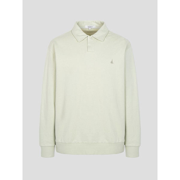 빈폴 캐시미어혼방 버튼 칼라넥 스웨트 셔츠_BC4X41C31L