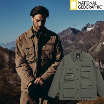 내셔널지오그래픽 NRN 멀티포켓 누빔 점퍼 N244MPD080