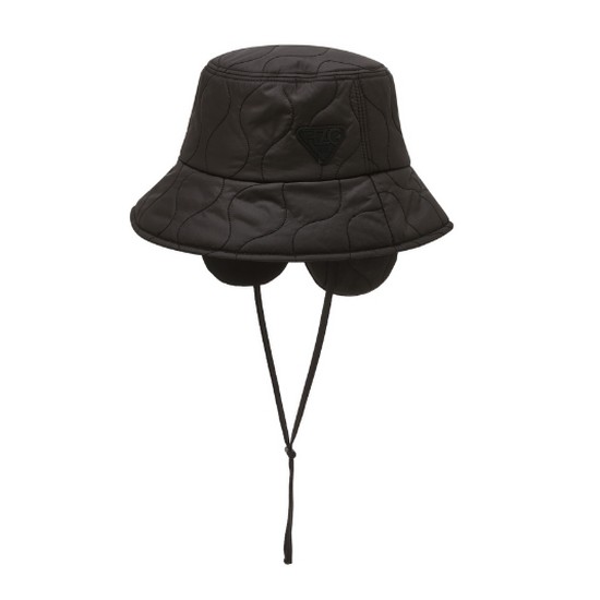 LF 헤지스골프 퀼팅 벙거지모자 HUHE4F713BK