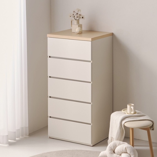 아이비 5단 속깊은 서랍장 600