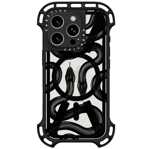 아이폰16 프로 블랙 킹스네이크 울트라 바운스 케이스