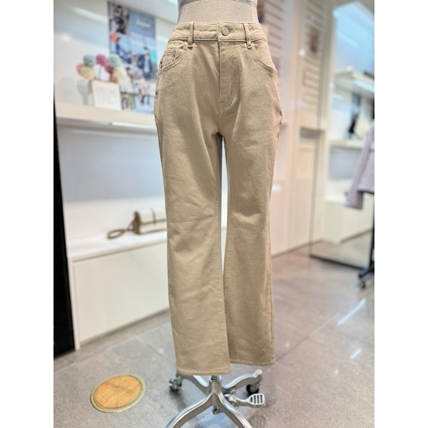 플라스틱아일랜드 스트레이트핏 면 기모 팬츠 PQ4WP086