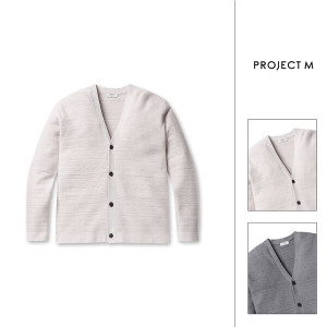 프로젝트엠 남성 조직변형 가디건 EPE4EC1000