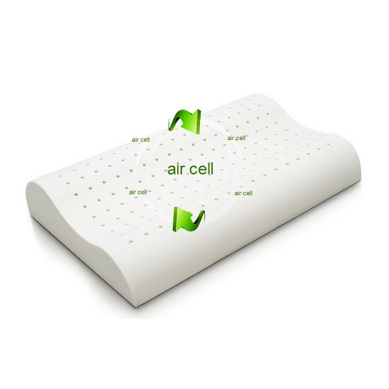 라버트리 천연라텍스 굴곡형 경추베개