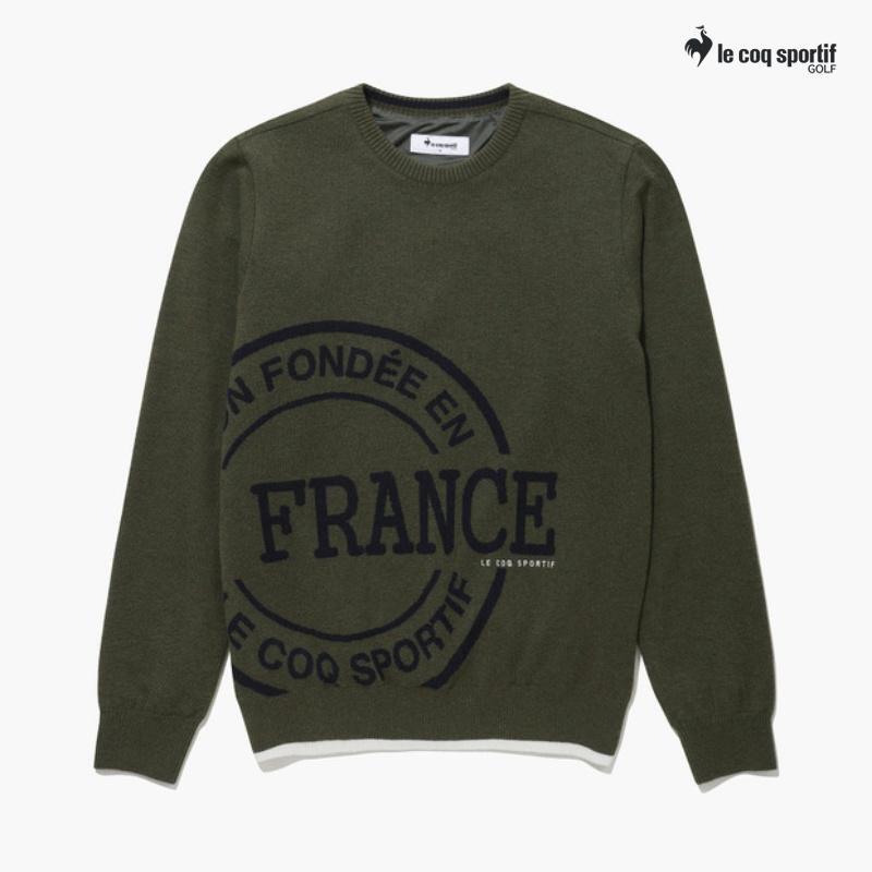 르꼬끄골프  울혼방 라운드 스웨터 GP421MKPO4