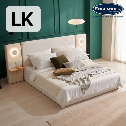 잉글랜더 제이크 유타원단 패브릭 침대 LK