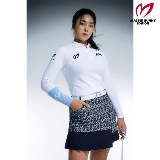 마스터바니에디션  로고 컬러 믹스 긴팔 티셔츠 421D4TO701_WH