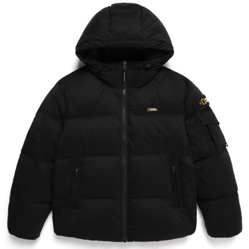 내셔널지오그래픽  골든몰 숏기장 구스 후디 다운 점퍼 N244UDW820