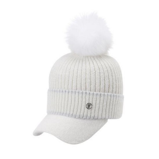 팬텀  메탈사 털방울 니트 캡 221D4CP103_IV