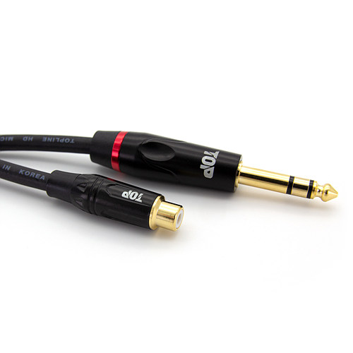 HDTOP  RCA to 5.5mm 스테레오 케이블