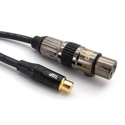 HDTOP  RCA to XLR FF 케이블