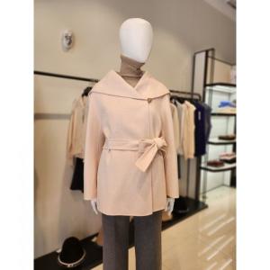 쉬즈미스 여성 울 블렌드 숄 칼라 핸드메이드 코트 SWHJKO42090