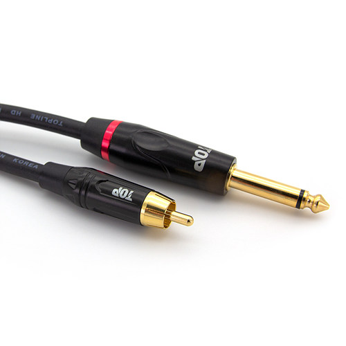 HDTOP  RCA to 5.5mm 모노 MM 케이블