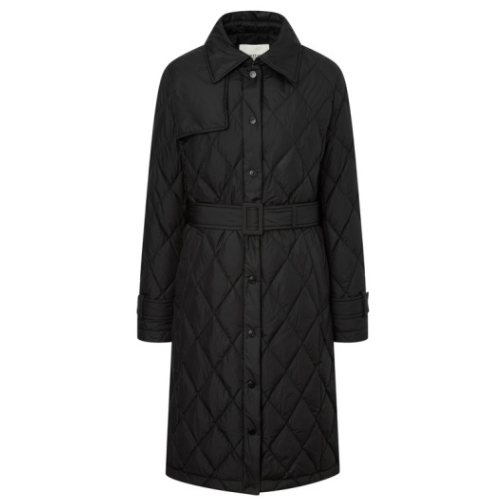 LF 헤지스골프 트렌치형 구스 다운 점퍼 HWJU4D941BK