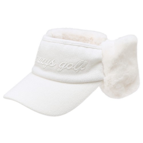 LF 헤지스골프 니트 퍼 귀달이 선바이저 HWHE4F902IV