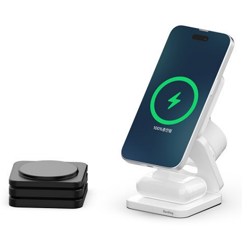 코딩  맥폴딩 3in1 맥세이프 무선충전기 KMFC31