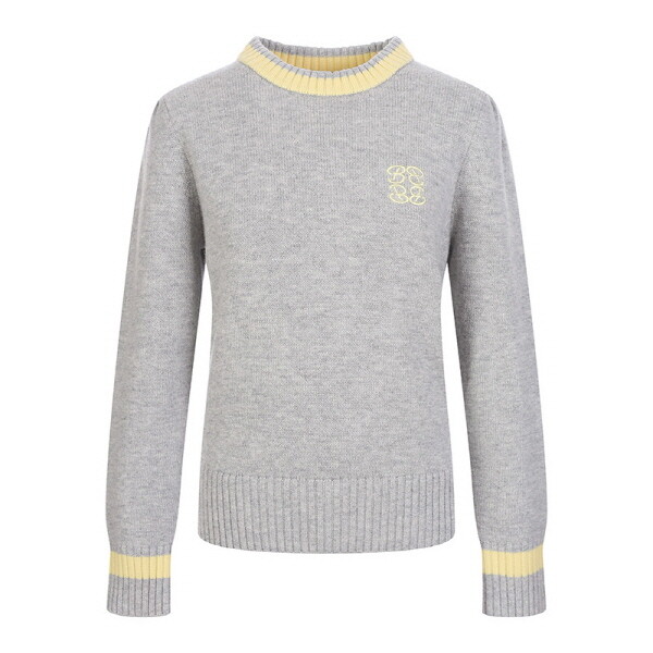 벤제프 로고포인트 라운드 울 풀오버 니트 BP5MWSP703