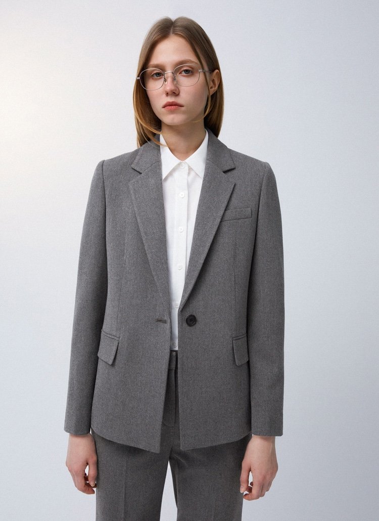 리스트 여성 싱글 원버튼 슬림셋업 자켓 TWSJKO80020