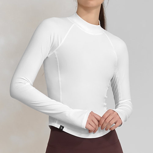 젝시믹스  피치라이크 모크넥 롱슬리브 XWFLT06J3