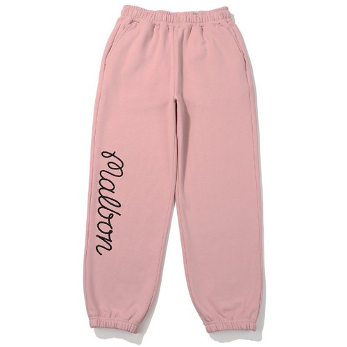 말본골프 말본 로고 기모 조거팬츠 M4422PPT38PNK