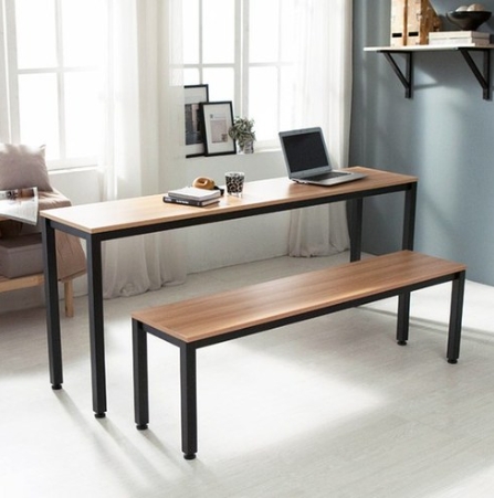 E스마트 스틸 일자다리 식탁 1800x400