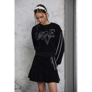 에고이스트 컬러 블록 미니 플레어 스커트 EQ4OSK52