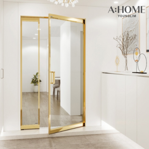 영림  에이홈 투웨이 스윙 외도어 ㅡ자 오픈형 투명유리