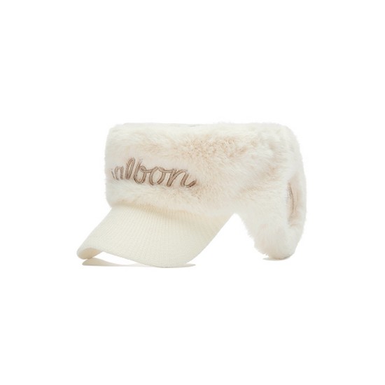 말본골프  니트 퍼 이어 머프 바이저 M4442PVS25IVY