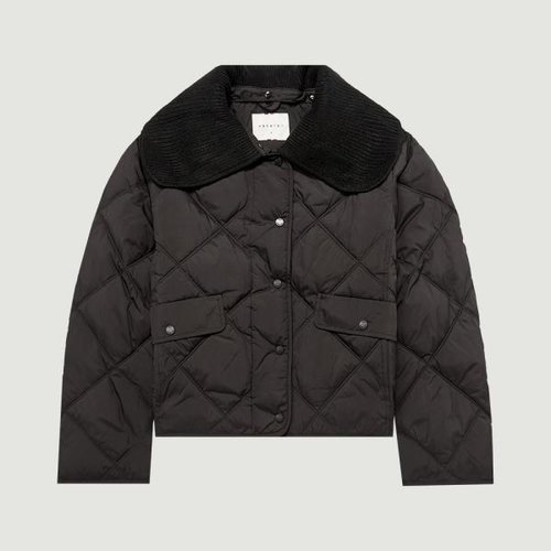 행텐 웰론 니트카라 스트링 패딩점퍼 10490-110-819-69