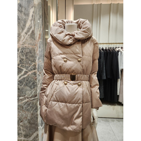 린(Lynn) 하이넥 더블 다운 하프 패딩점퍼 LGDJOK9900