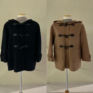 숲(SOUP) 여성 구스패딩덧장 중기장 핸드메이드 더플코트 SABHC36