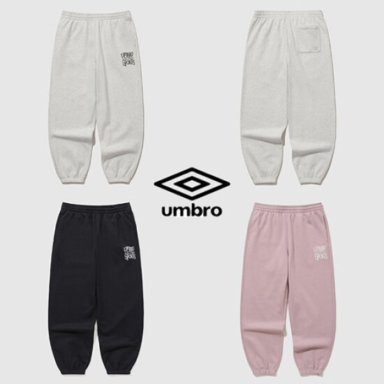 엄브로 뉴레터링 그래픽 기모 조거 팬츠 UP421CFPN6