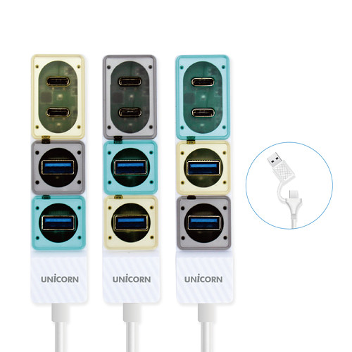 서진네트웍스 유니콘 RHC-200D (4포트/Type A+C)