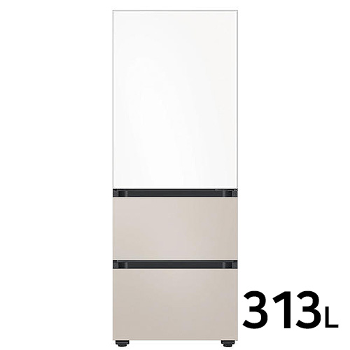 삼성전자 비스포크 김치플러스 키친핏 새틴 RQ33DB7411AP (화이트+베이지)