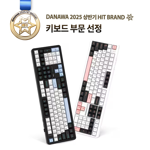 AULA  F108 유무선 기계식 스카이 블랙 한글