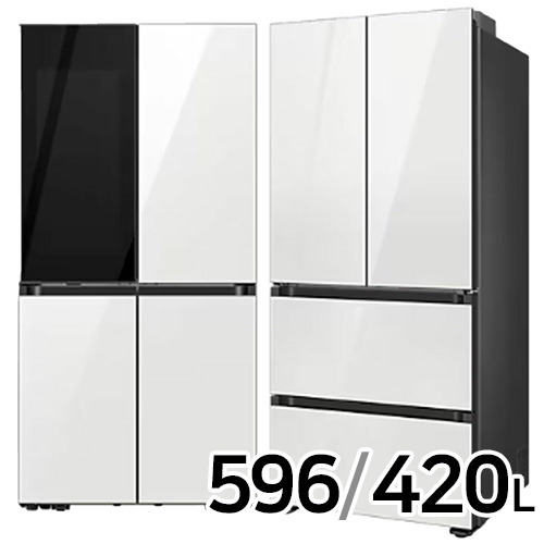 삼성전자 비스포크 키친핏 글램 RF60DB9342 + RQ42DB94R2AP (화이트)