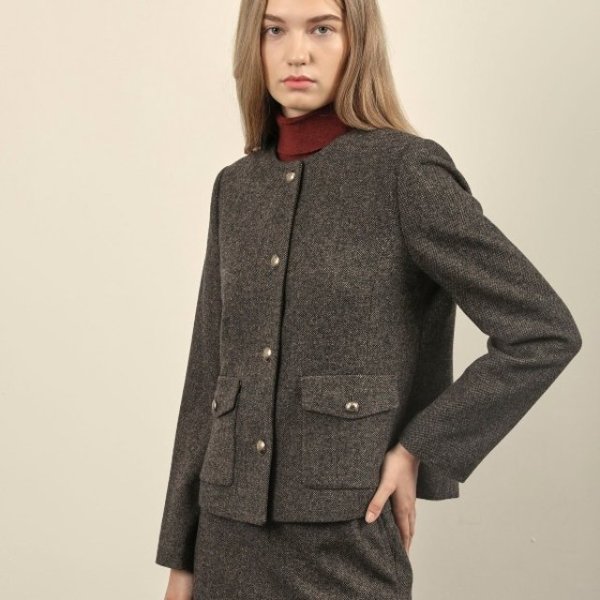 올리비아로렌 여성 라운드 자켓 VOCGA4W9121