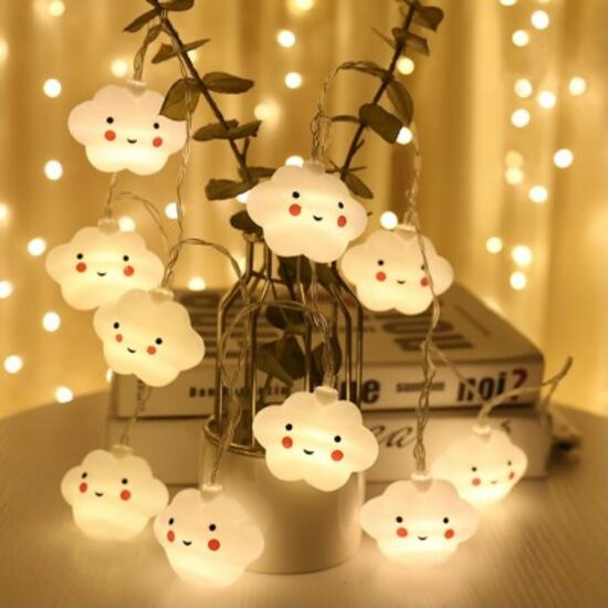 LED 반짝이는 구름 가랜드 10구 이미지 129392369