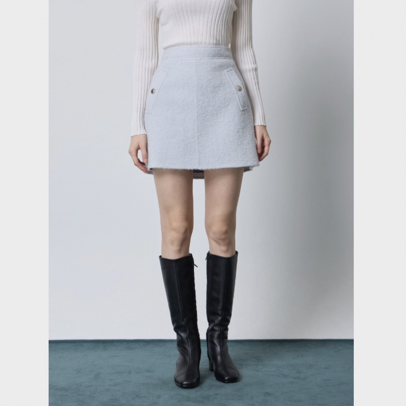 씨씨콜렉트 부클 핸드메이드 미니스커트 C244MSD502