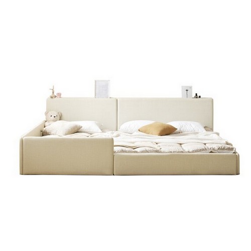 리빙디자인연구소 헤이몰리 모두 LED 밸런스형 저상형 패밀리침대 SS+SS