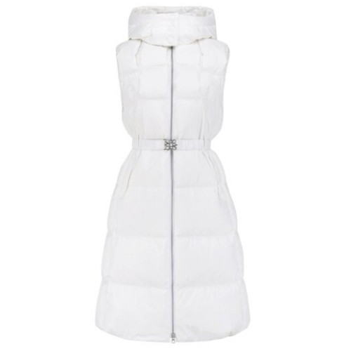 세인트앤드류스  후드 탈착 벨티드 롱 구스다운 점퍼 821D4JV402_WH