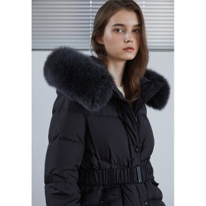 에고이스트 여성 컬러스냅 벨티드 숏 구스다운패딩 EQ4TD004