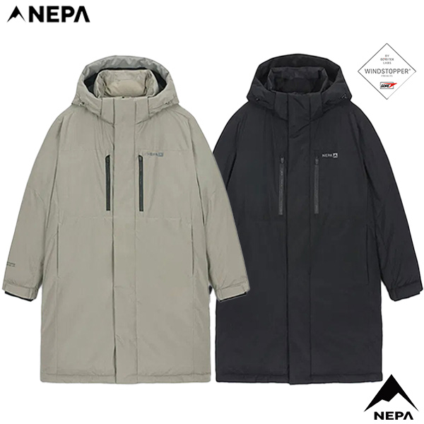 네파 윈스텀 고어텍스 윈드스토퍼 패딩 롱 구스다운 7KF2023