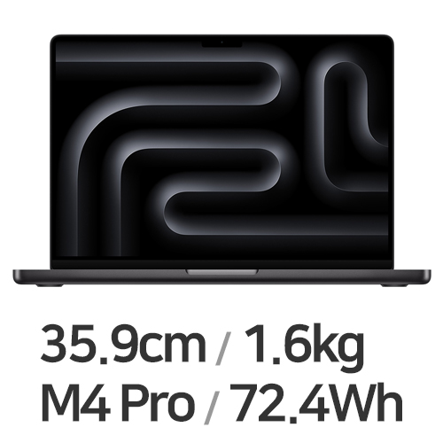Apple 맥북프로14 M4프로 14코어 CPU, 20코어 GPU 블랙