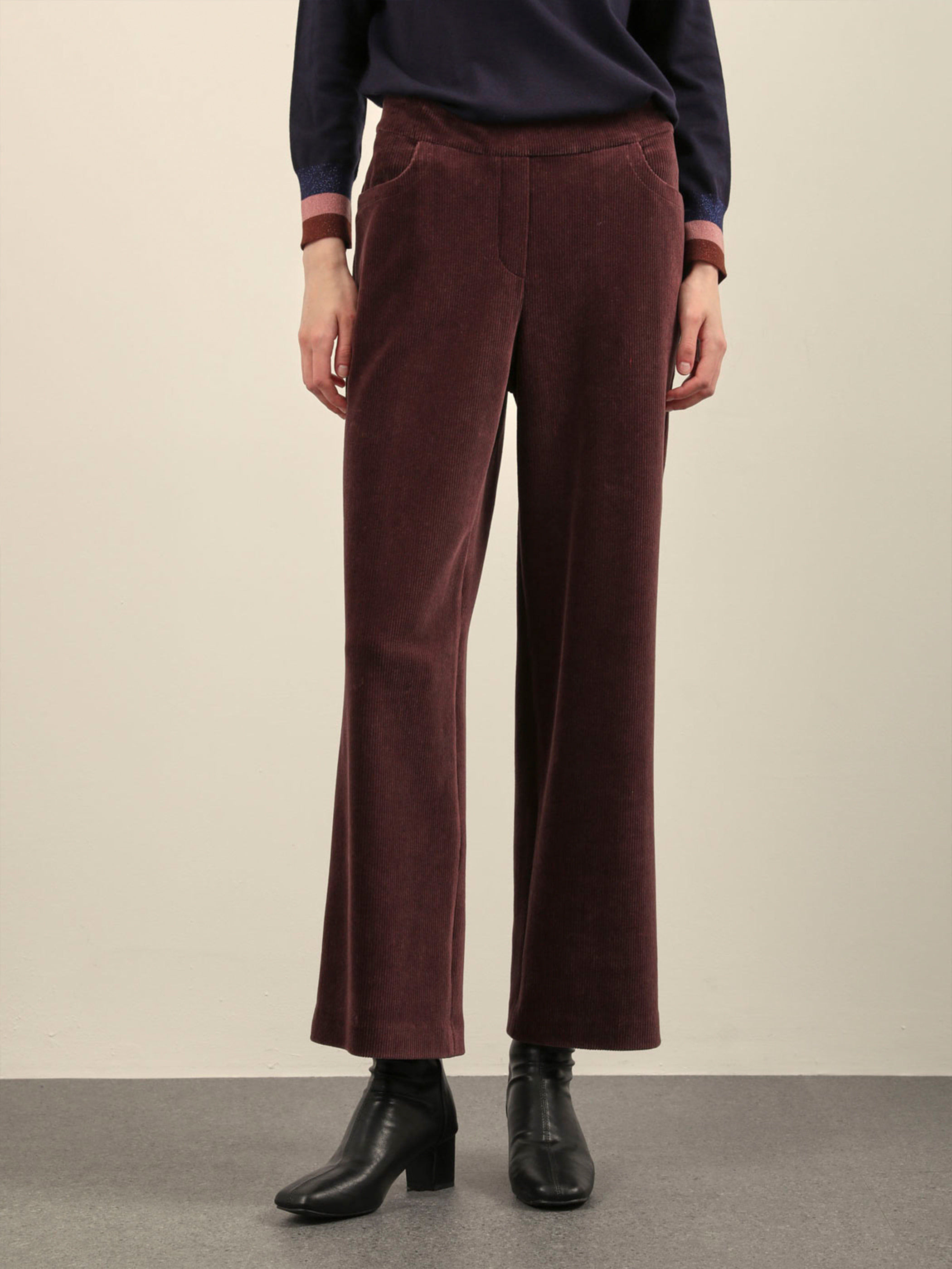 올리비아로렌 겨울 코듀로이 와이드 팬츠 VOCDL4W9421