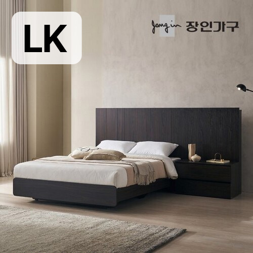 장인가구 까르뎅차콜 호텔 LED 침대 LK+800협탁