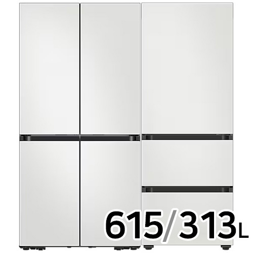 삼성전자 비스포크 키친핏 코타 RF60DB9KF1AP + RQ33DB74C1AP (화이트)